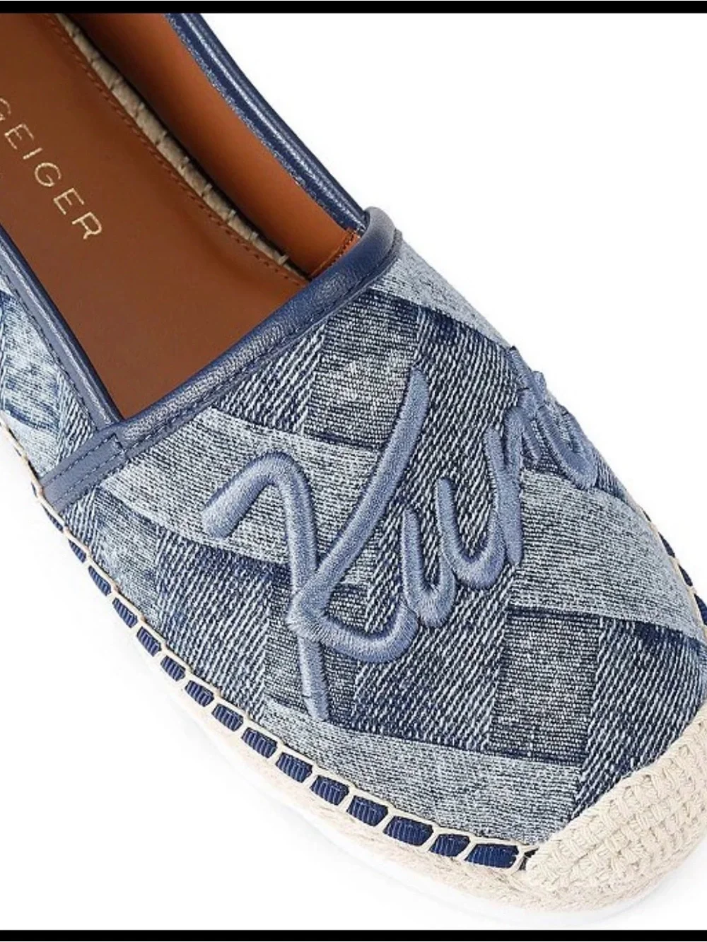 Kurt Geiger woven denim